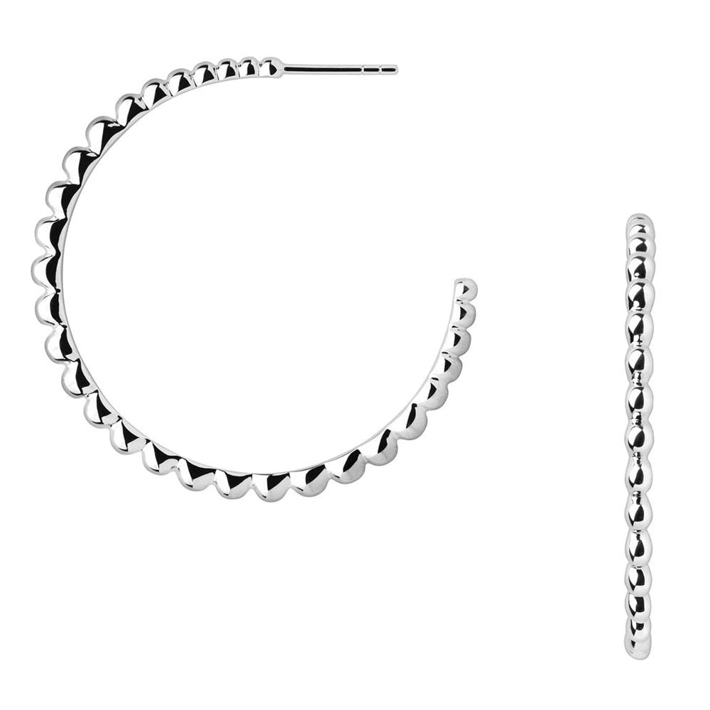 Links Of London Effervescence Essentials Sterling Silver Large Hoop Earrings