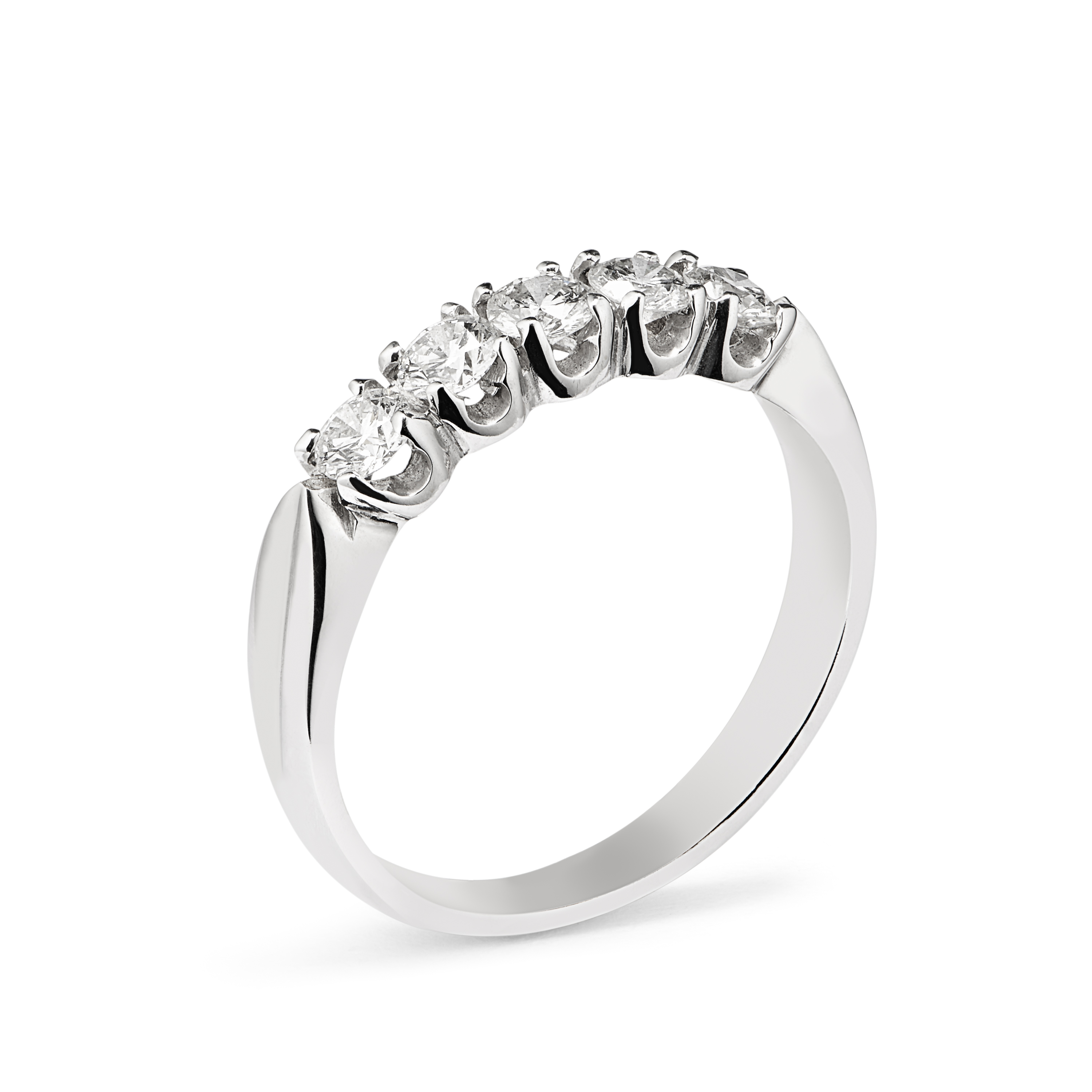 0.30ct Brilliant Cut 5 Stone Diamond Ring - Charles Nobel